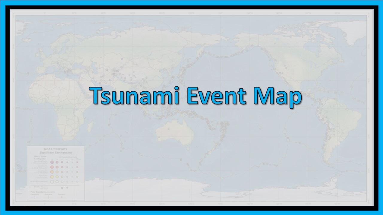 Tsunami Warning Center Latest Event Map